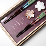 Hanaoboro Chopsticks Gift Set / 若狭塗りギフト箸セット