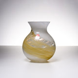 Hanashizuku Bouquet Glass Vase - Beige x Cream / 津軽びいどろ 花瓶