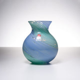 Hanashizuku Bouquet Glass Vase - Sky blue / 津軽びいどろ 花瓶