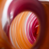Hanashizuku Bouquet Glass Vase - Pink x Orange / 津軽びいどろ 花瓶