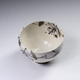 Hand-painted Yunomi Tea Cup – Ink Blossom