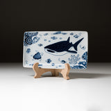 Hasami Ware Aquarium Rectangle Plate - 2 Optional / 波佐見焼 角皿