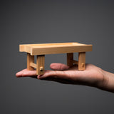 Hinoki Wood Bench Stand Interior Deco