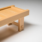 Hinoki Wood Bench Stand Interior Deco