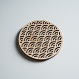 Japanese Hinoki Coaster - Kumiko Style  - 4 Options / 組子風コースター