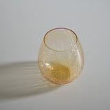 Hirota Glass - Flower Bud  Rock Glass - Amber / 廣田硝子 花蕾