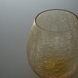 Hirota Glass - Flower Bud  Rock Glass - Amber / 廣田硝子 花蕾