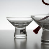 Hirota Glass - Mizuhiki Sake Set / 廣田硝子 水引き 酒器セット