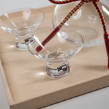 Hirota Glass - Mizuhiki Sake Set with Tray / 廣田硝子 水引き 酒器セット