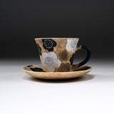 Hiroyuki Onuki - Flower Series - Cup and Saucer - Plum / 大貫博之 梅