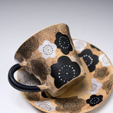Hiroyuki Onuki - Flower Series - Cup and Saucer - Plum / 大貫博之 梅