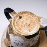 Hiroyuki Onuki - Flower Series - Cup and Saucer - Plum / 大貫博之 梅
