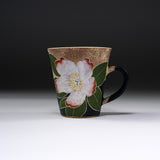 Hiroyuki Onuki - Engraving Flower Series - Mug Cup - Sasanqua Camellia / 大貫博之 山茶花