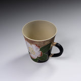 Hiroyuki Onuki - Engraving Flower Series - Mug Cup - Sasanqua Camellia / 大貫博之 山茶花