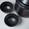 Load image into Gallery viewer, Mino ware Hot Sake Set - Charcoal Black / 熱燗用 酒器セット