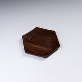 ICHIKAWA - Handmade Coaster - Hexagon / Walnut