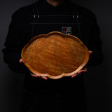ICHIKAWA - Handmade Premium Oval Shape Tray - Camphor Wood