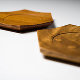 ICHIKAWA - Handmade Coaster - Hexagon / Zelkova (Keyaki) or Mulberry