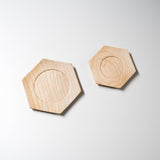 ICHIKAWA - Handmade Coaster - Hexagon / Maple or White Ash