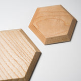 ICHIKAWA - Handmade Coaster - Hexagon / Maple or White Ash