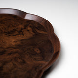 ICHIKAWA - Handmade Premium Dark Brown Tray - Walnut