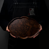 ICHIKAWA - Handmade Premium Oval Shape Tray - Walnut