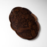 ICHIKAWA - Handmade Premium Oval Shape Tray - Walnut