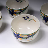 Indigo Orchid Sencha Tea Cup set - set of 5 / 煎茶カップセット