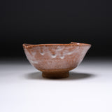 INOME Heart Handmade Matcha Bowl - Hagi Style : 萩風 / 小野 穣 猪目茶碗