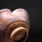 INOME Heart Handmade Matcha Bowl - Hagi Style : 萩風 / 小野 穣 猪目茶碗