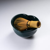 INOME Heart Handmade Matcha Bowl - Jadeite : 翠玉 / 小野 穣 猪目茶碗