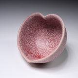 INOME Heart Handmade Matcha Bowl - Mukuge-iro : 槿花色 / 小野 穣 猪目茶碗
