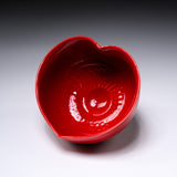 INOME Heart Handmade Matcha Bowl - The First Red : 創世の赤 / 小野 穣 猪目茶碗