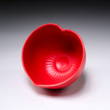 INOME Heart Handmade Matcha Bowl - Camellia Red : 椿色 / 小野 穣 猪目茶碗
