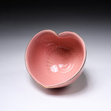 INOME Heart Handmade Matcha Bowl - Nadeshiko Golden Line : 撫子金縁 / 小野 穣 猪目茶碗