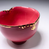 INOME Heart Handmade Matcha Bowl - Old Rose : 長春花 / 小野 穣 猪目茶碗