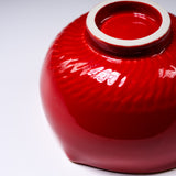 INOME Heart Handmade Matcha Bowl - The First Red with Golden Ribbon : あなたのために / 小野 穣 猪目茶碗
