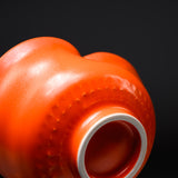 INOME Heart Handmade Matcha Bowl - Vermilion : 丹色 / 小野 穣 猪目茶碗