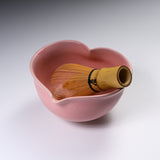 INOME Heart Handmade Matcha Bowl - Nadeshiko Pink : 撫子ピンク / 小野 穣 猪目茶碗