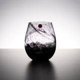 Ink Black x Gold Leaf Rock Glass / 津軽びいどろ 墨ロックグラス