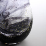 Ink Black x Gold Leaf Rock Glass / 津軽びいどろ 墨ロックグラス