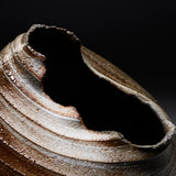 ISHIDA KAZUYA Bizen Pottery Vase with Wooden Gift Box - Tidal Spiral / 備前焼 花瓶
