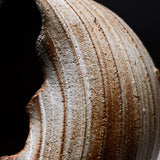 ISHIDA KAZUYA Bizen Pottery Vase with Wooden Gift Box - Tidal Spiral / 備前焼 花瓶