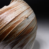 ISHIDA KAZUYA Bizen Pottery Vase with Wooden Gift Box - Tidal Spiral / 備前焼 花瓶