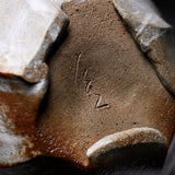 ISHIDA KAZUYA Bizen Pottery Vase with Wooden Gift Box - Tidal Spiral / 備前焼 花瓶
