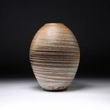 ISHIDA KAZUYA Bizen Pottery Vase - Winter Strata / 備前焼 花瓶
