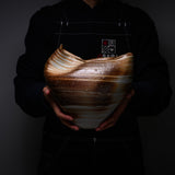 ISHIDA KAZUYA Bizen Pottery Vase with Wooden Gift Box - Windswept Dune / 備前焼 花瓶