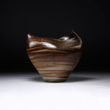 ISHIDA KAZUYA Bizen Pottery Vase with Wooden Gift Box - Windswept Dune / 備前焼 花瓶