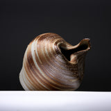 ISHIDA KAZUYA Bizen Pottery Vase with Wooden Gift Box - Windswept Dune / 備前焼 花瓶