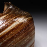 ISHIDA KAZUYA Bizen Pottery Vase with Wooden Gift Box - Windswept Dune / 備前焼 花瓶